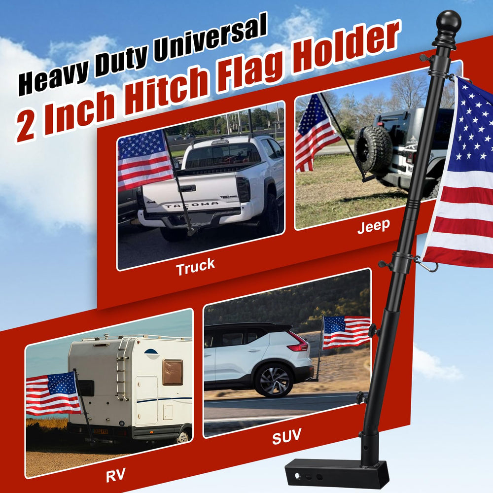HANGMAICOME 6FT Truck Flag Pole kit packaging