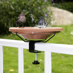 Hanizi Bird Bath side view showing adjustable clamp
