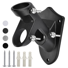Haoridul Flag Pole Holder matte black front view