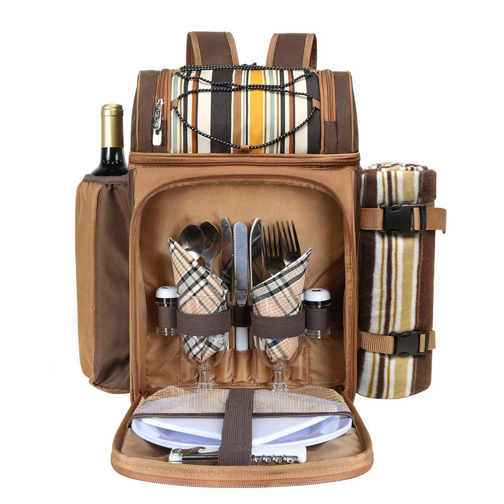 Hap Tim Picnic Backpack for 2 with insulated cooler compartments