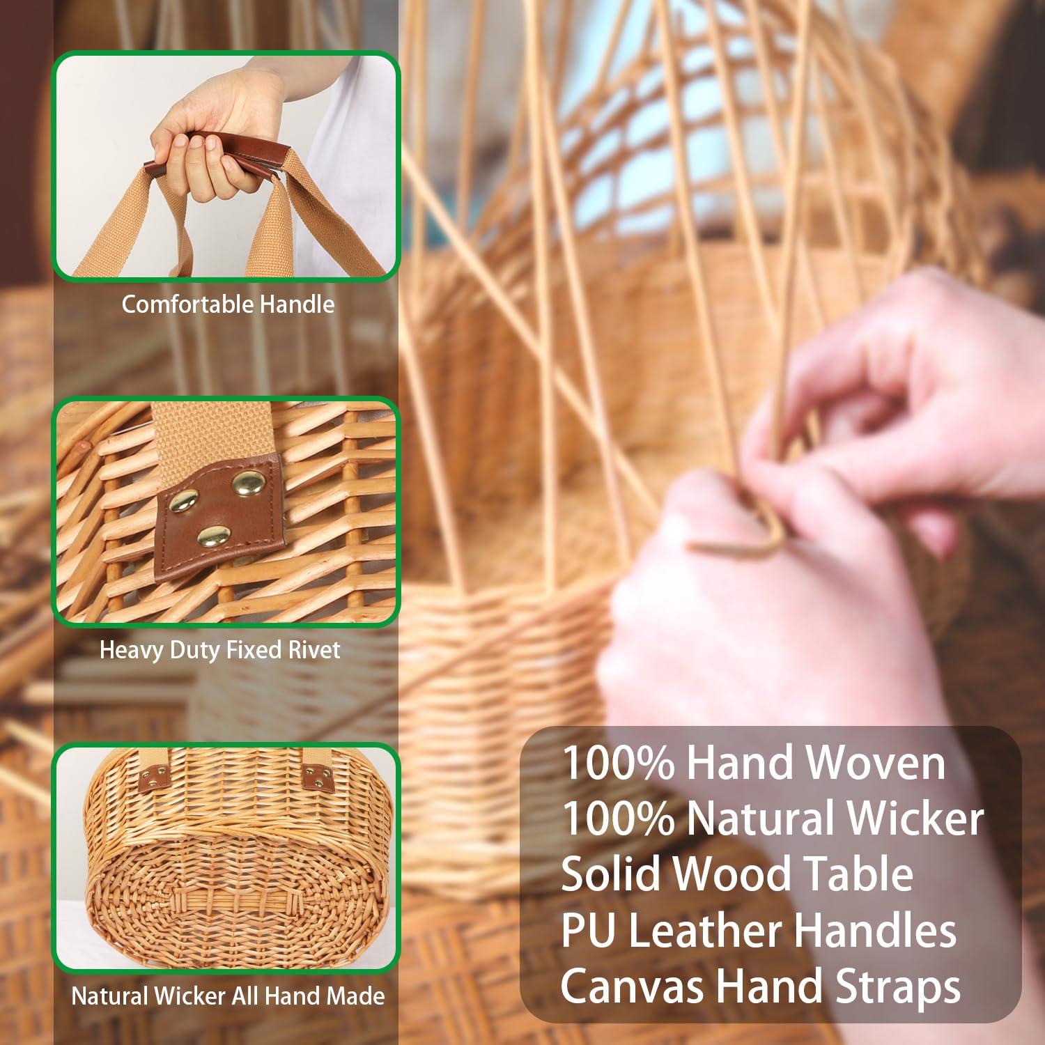 Hap Tim picnic basket set with gift wrapping