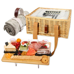Hap Tim wicker picnic basket for 2 with cutlery and cooler bag