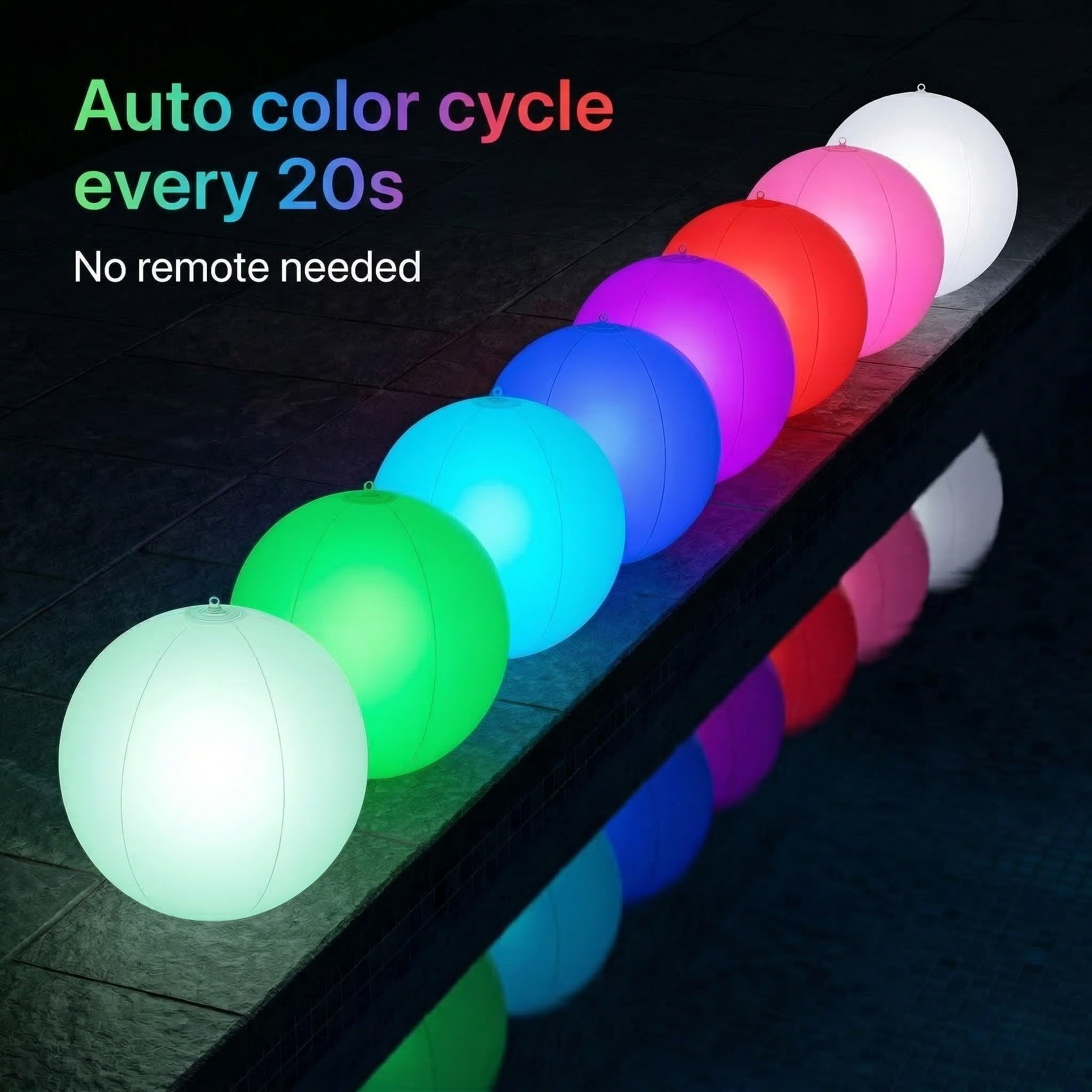 HAPIKAY solar pool lights with packaging details