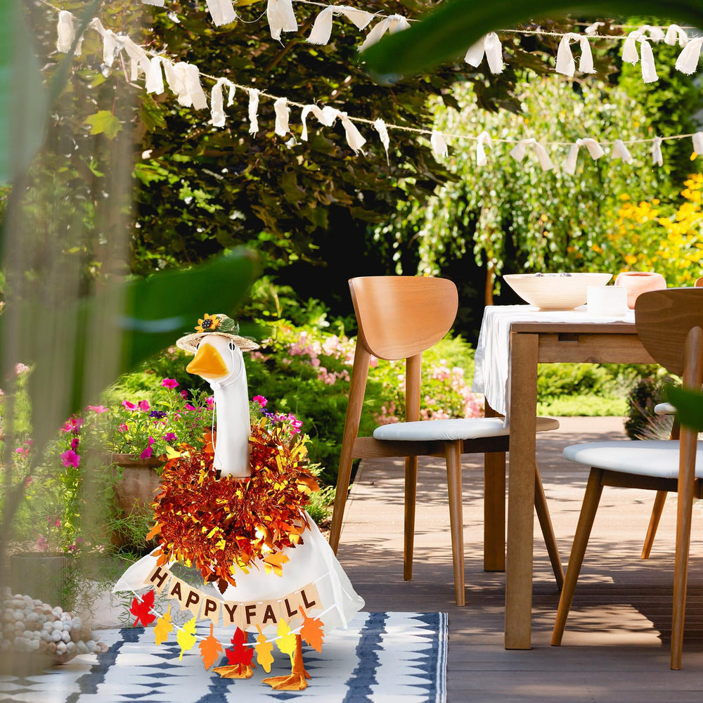 Happy fall banner from Mindsoft outdoor goose outfit
