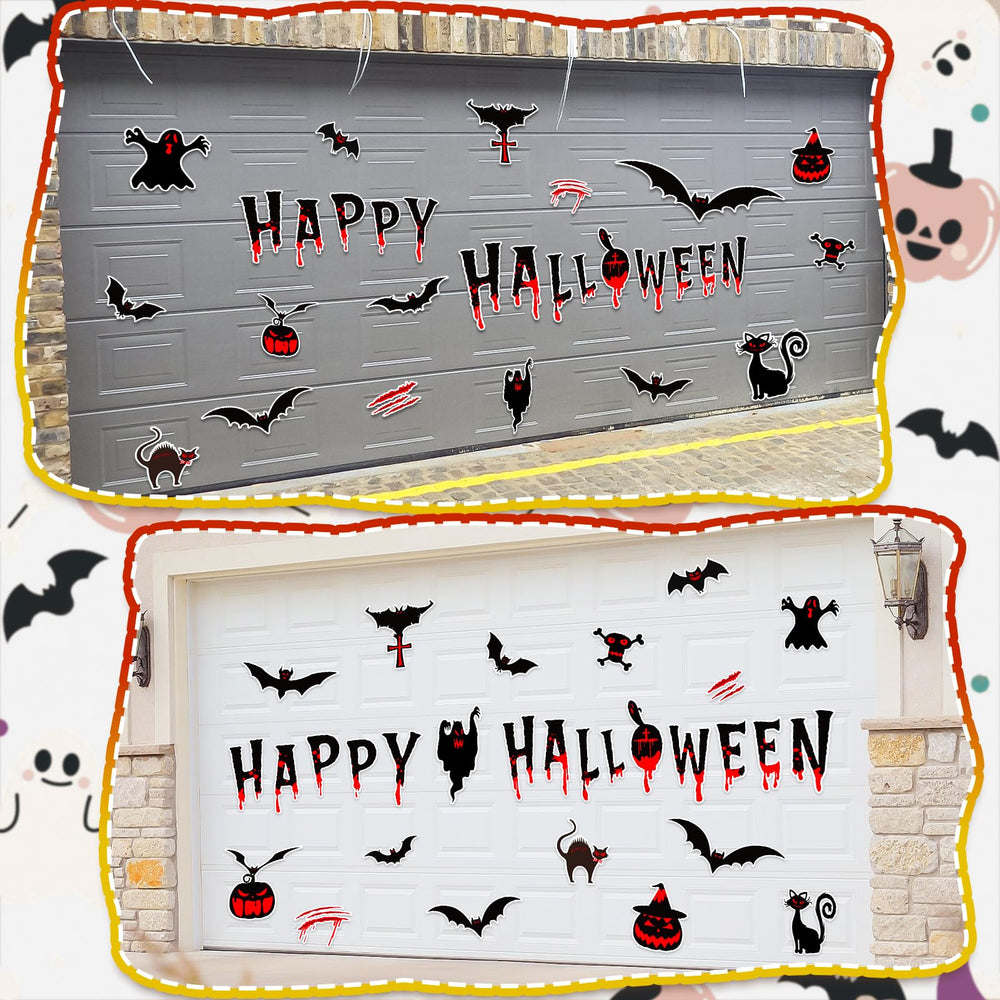Happy Halloween phrase magnet from kockuu set
