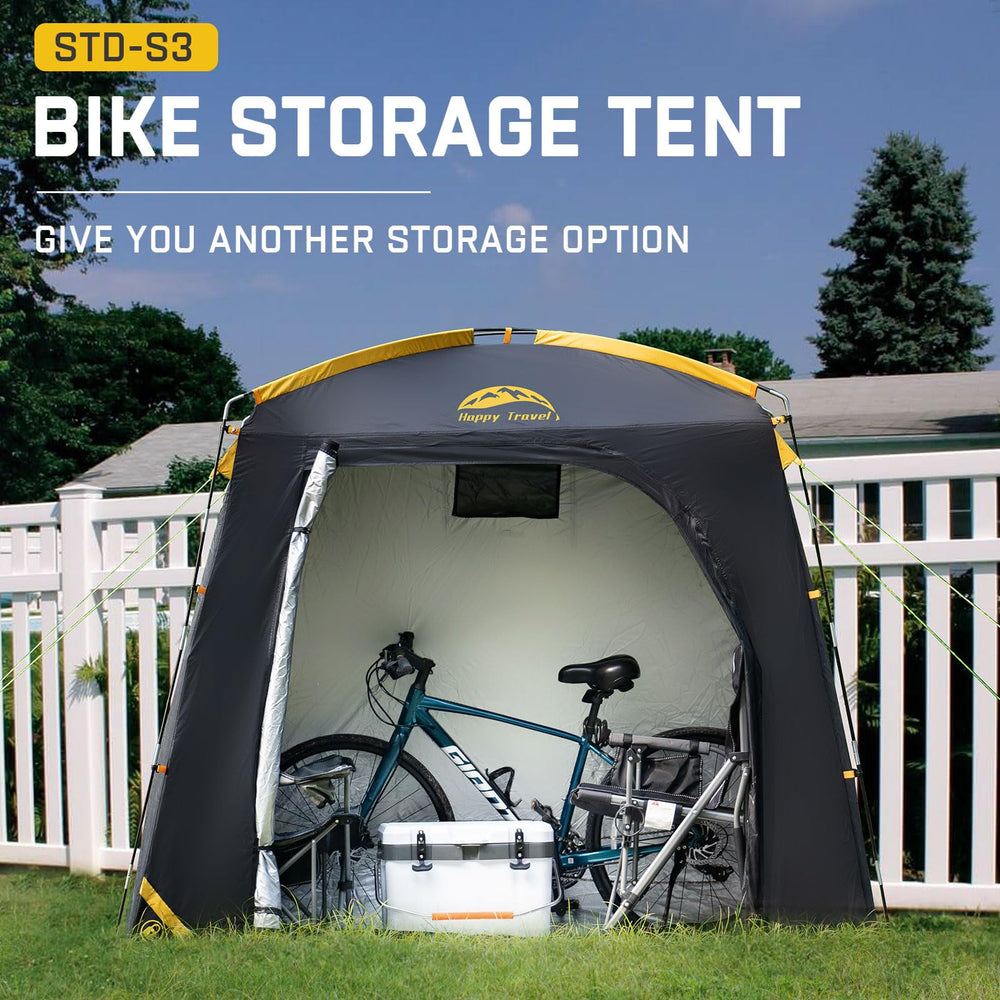 HAPPY TRAVEL Bike Storage Shed Tent packed size