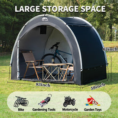 HAPPY TRAVEL Bike Storage Tent interior showing space for multiple bikes