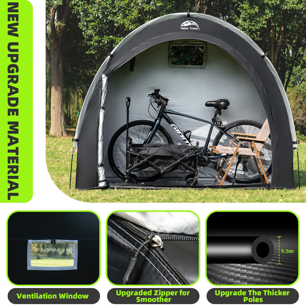 HAPPY TRAVEL Bike Storage Tent packed in storage bag