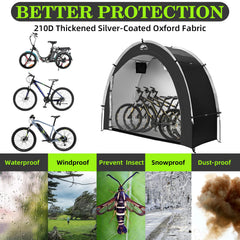 HAPPY TRAVEL Bike Storage Tent with bikes inside