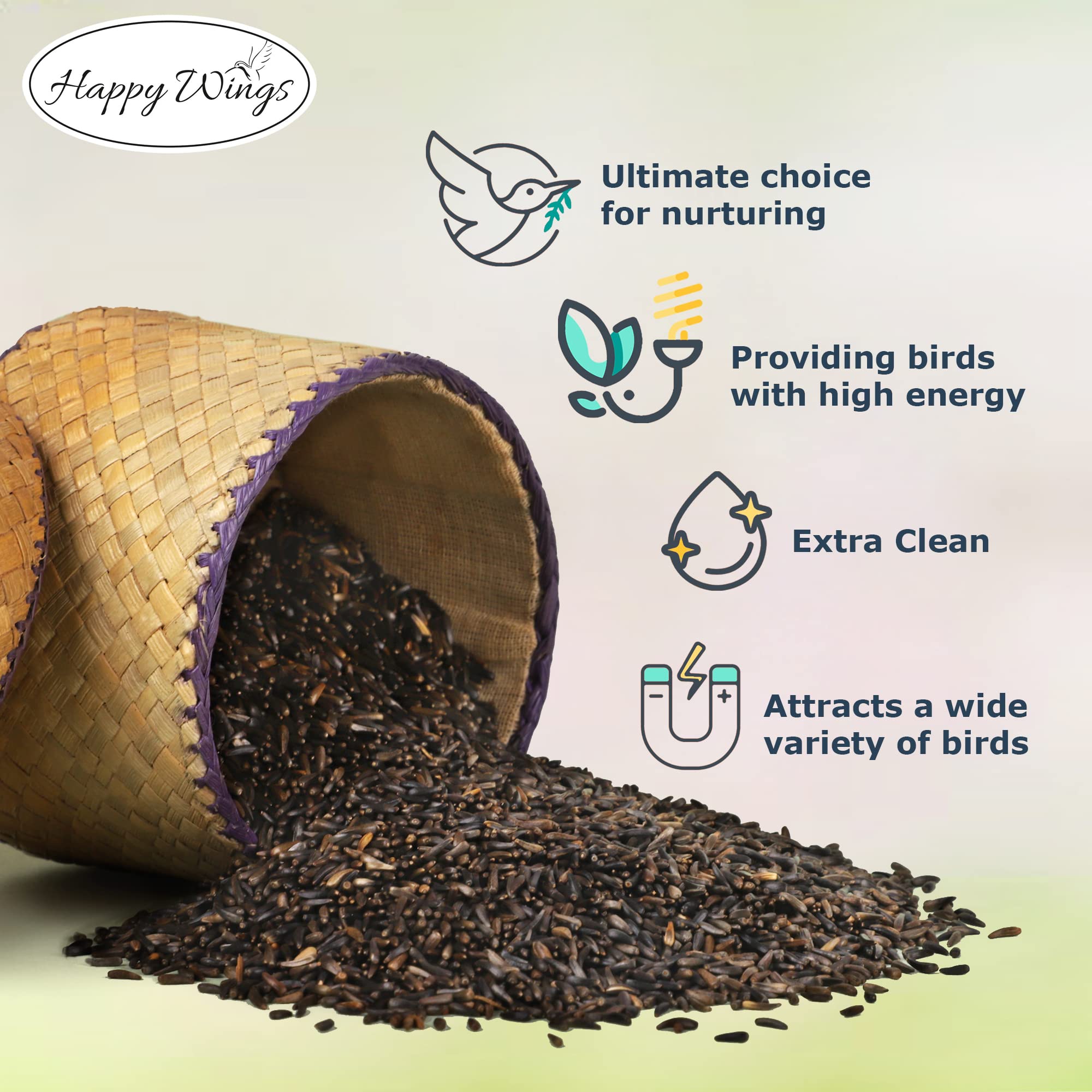 Happy Wings Thistle Seed bag dimensions