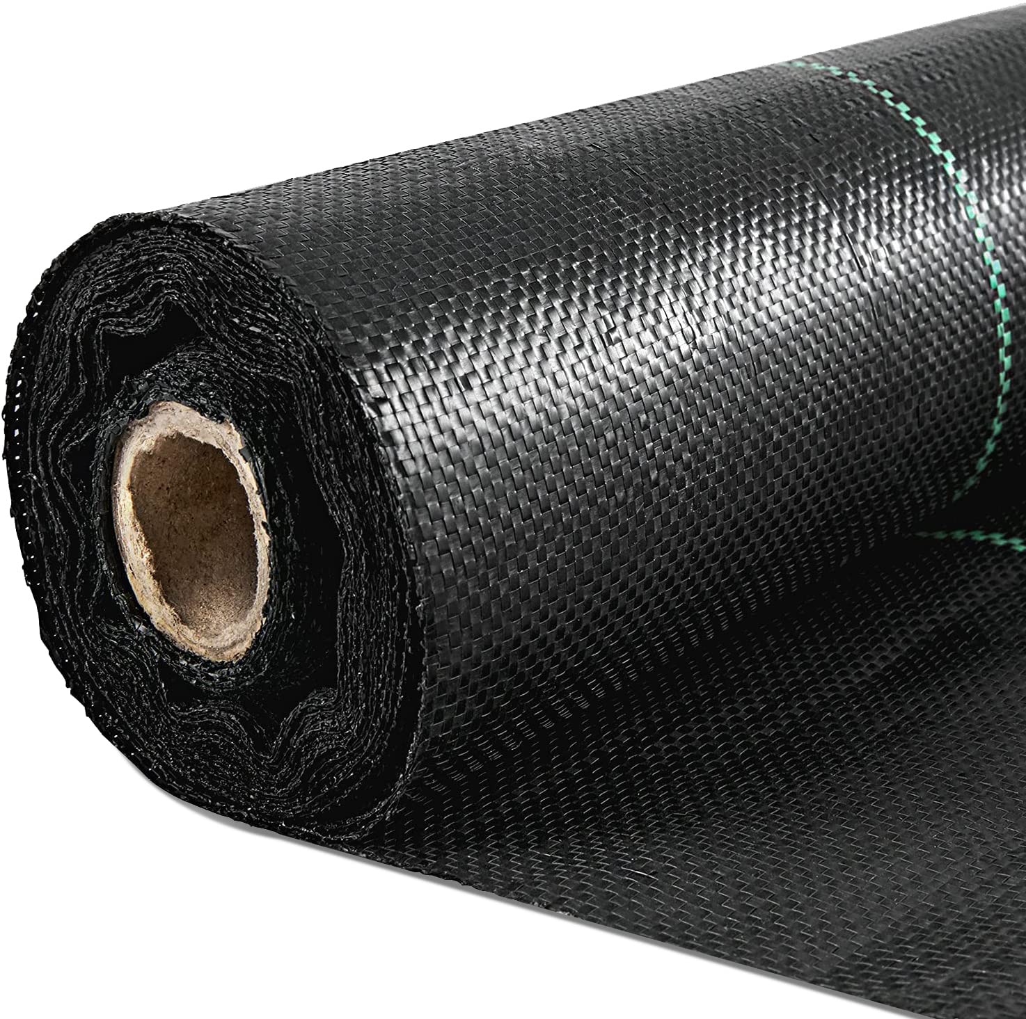 Happybuy 3FTx50FT weed barrier fabric black roll front view