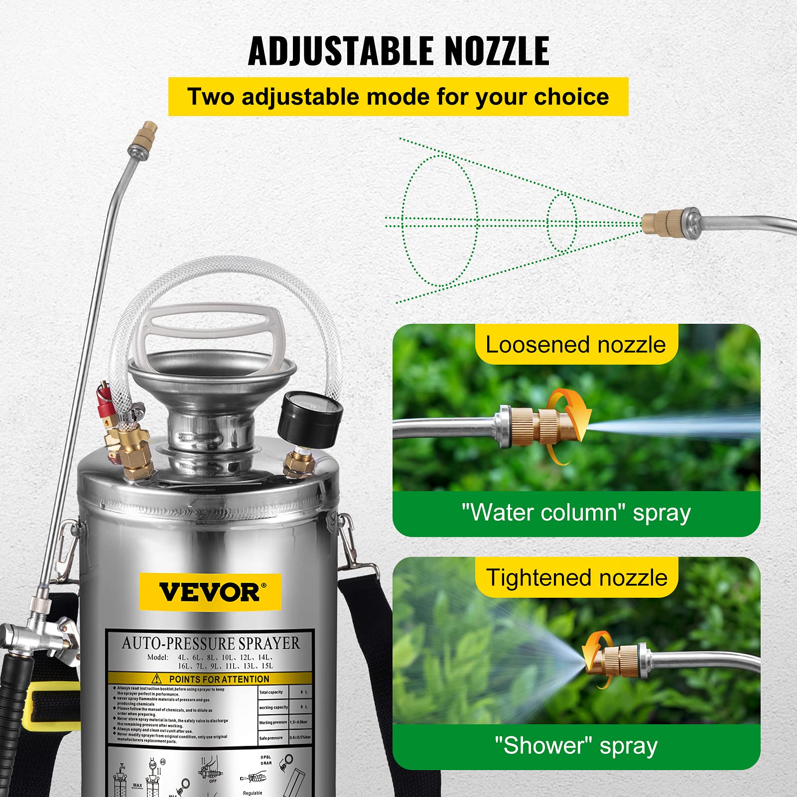 Happybuy sprayer with shoulder strap for easy carrying