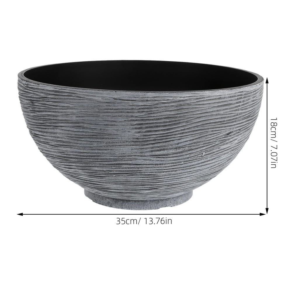 Happyyami Hydroponic Flower Pot showcasing its imitation stone finish