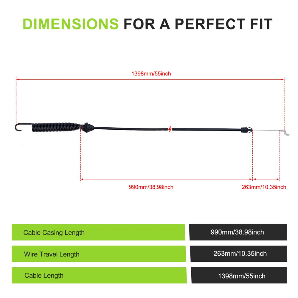 Harbot 946-04173E Deck Engagement Cable side view