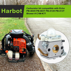 Harbot C1M-K77 carburetor side view showing dimensions