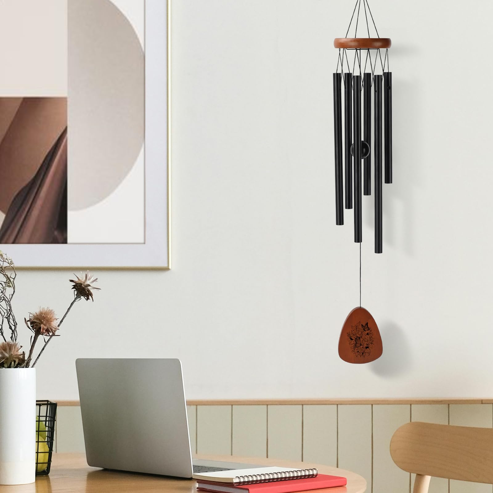Hardware included for easy installation of wind chimes