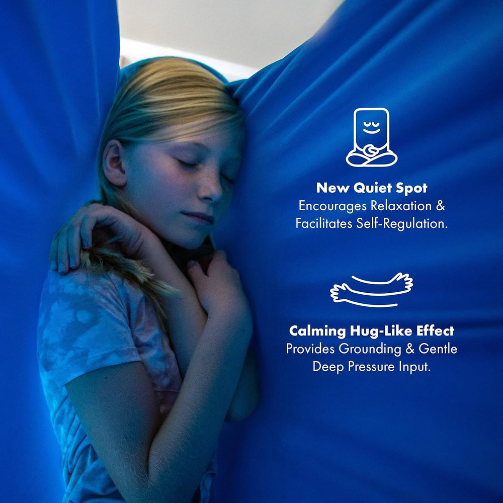 Harkla Sensory Swing in a cozy indoor setting