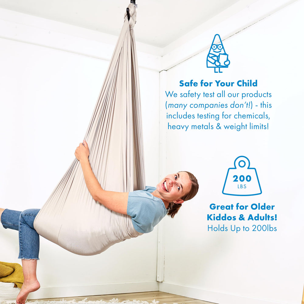 Harkla Sensory Swing installation instructions with heavy-duty hardware