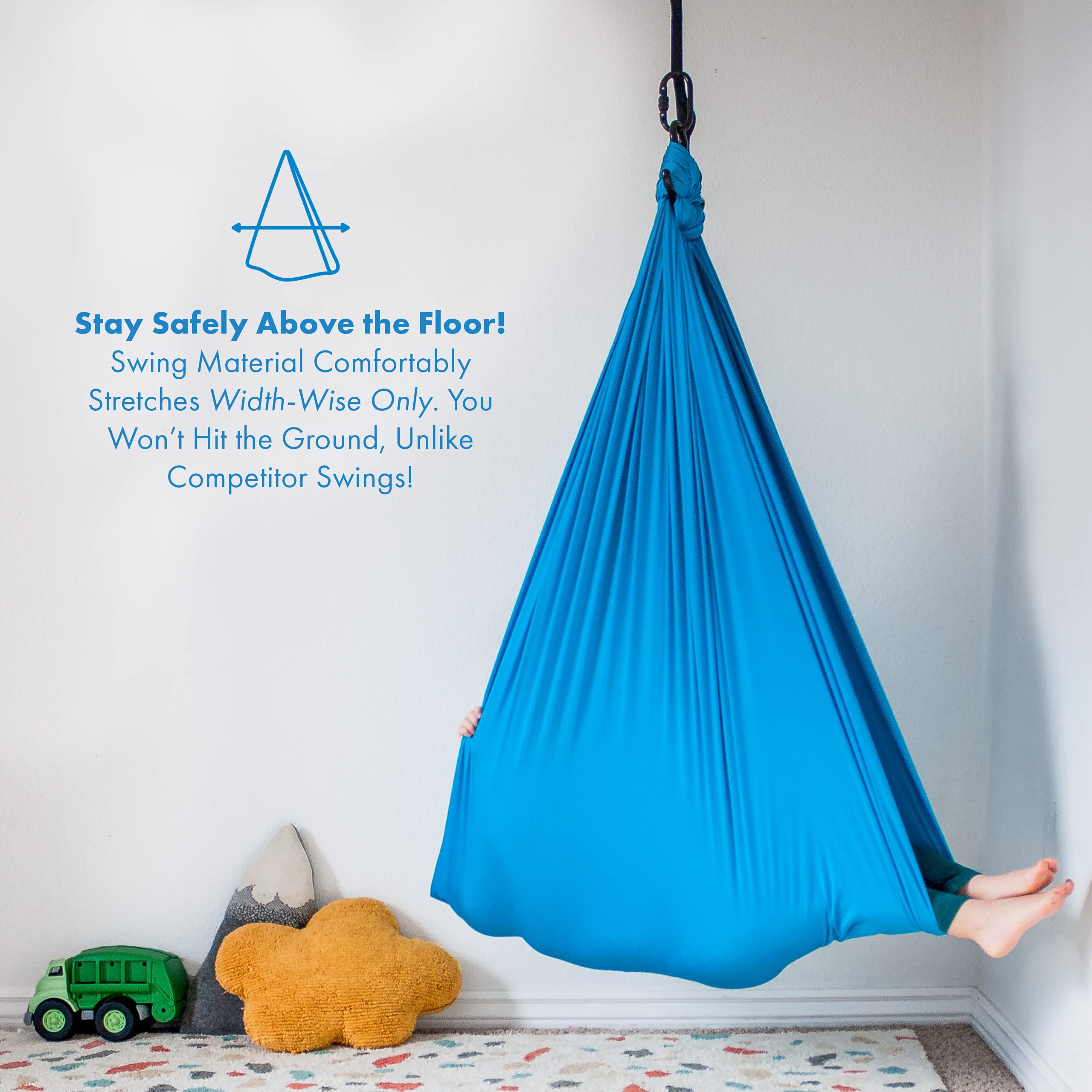 Harkla Sensory Swing pack size and accessories included