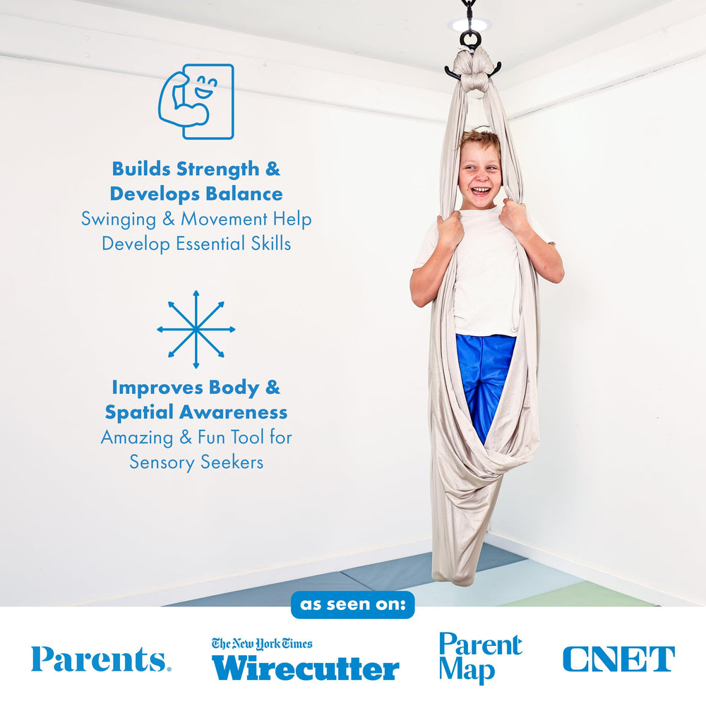 Harkla Sensory Swing showing 110" length