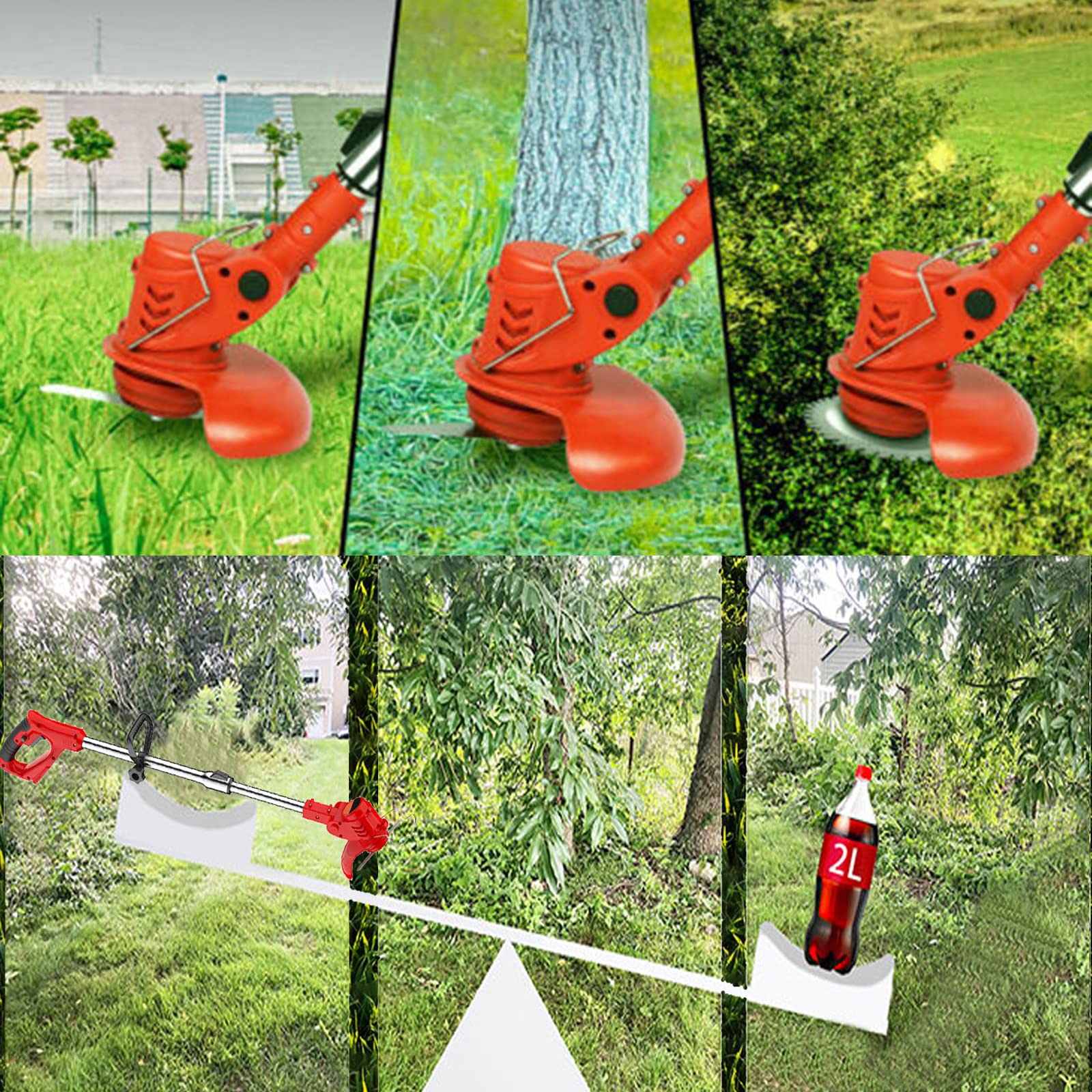 harmkrola Electric Weed Wacker side view displaying design