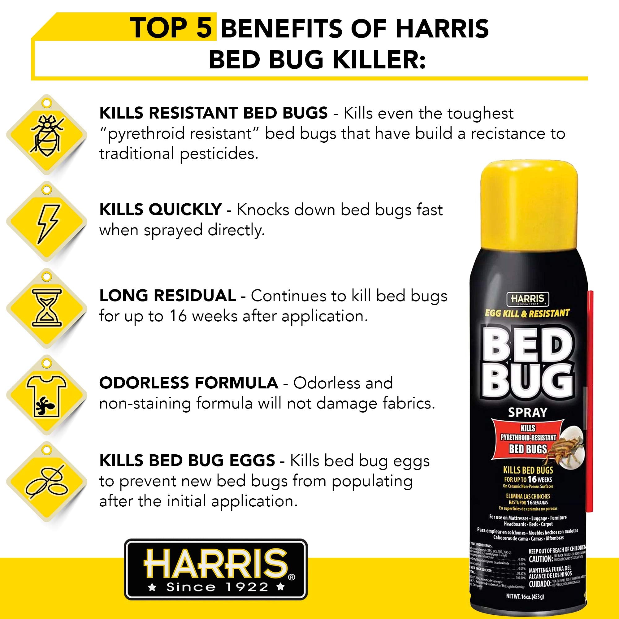 HARRIS Bed Bug Killer spray nozzle close-up