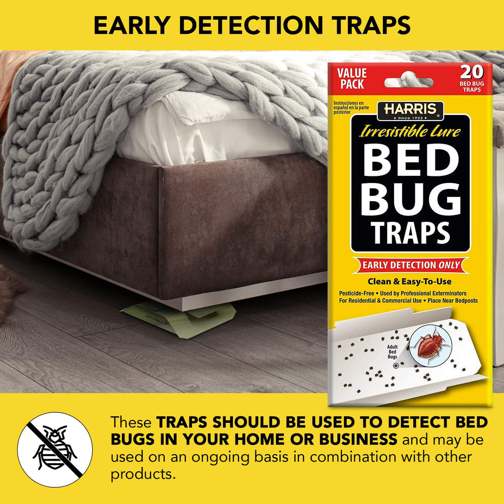 HARRIS Bed Bug Trap folded with tab inserted