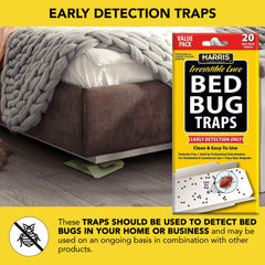 HARRIS Bed Bug Trap folded with tab inserted