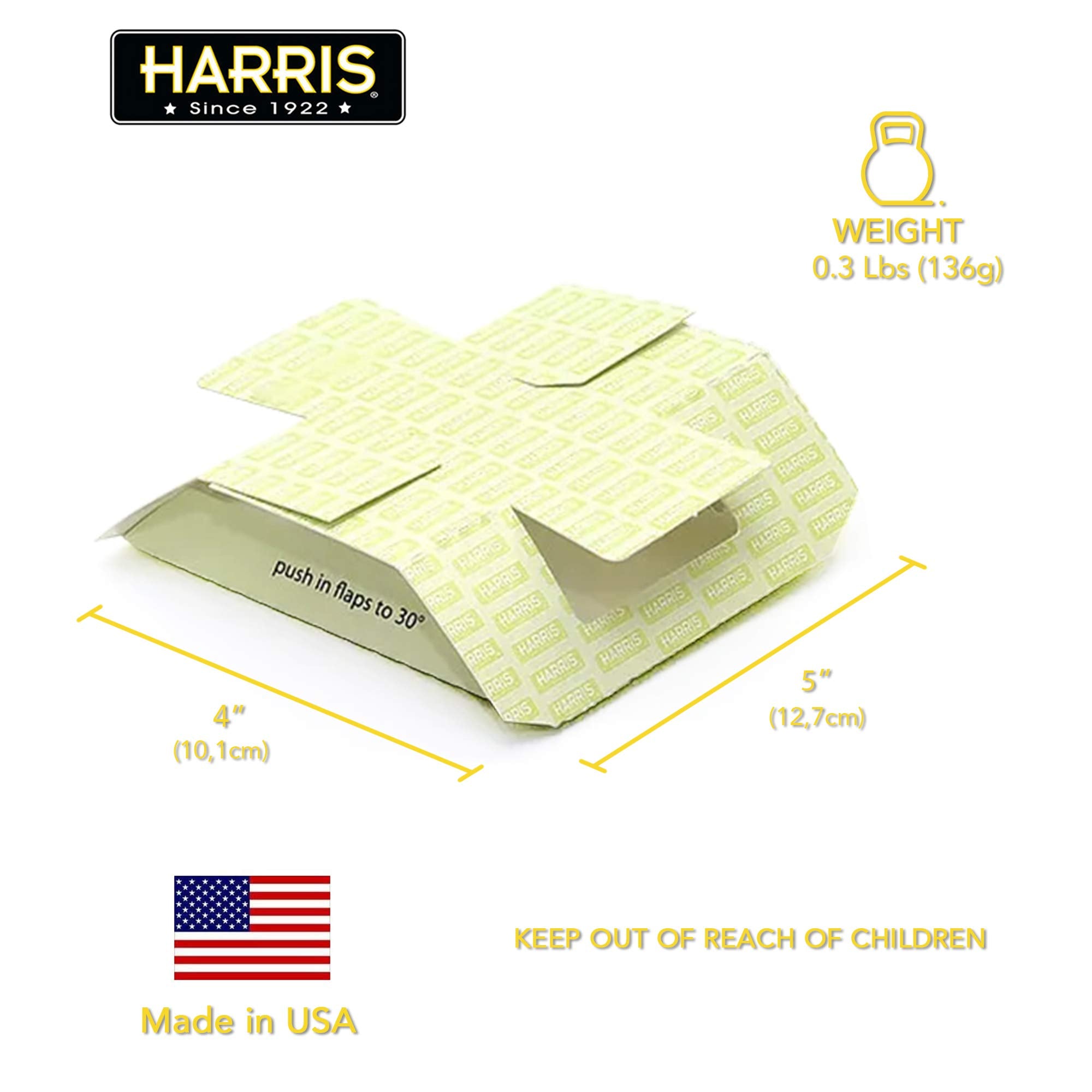 HARRIS Bed Bug Traps package featuring 20 traps