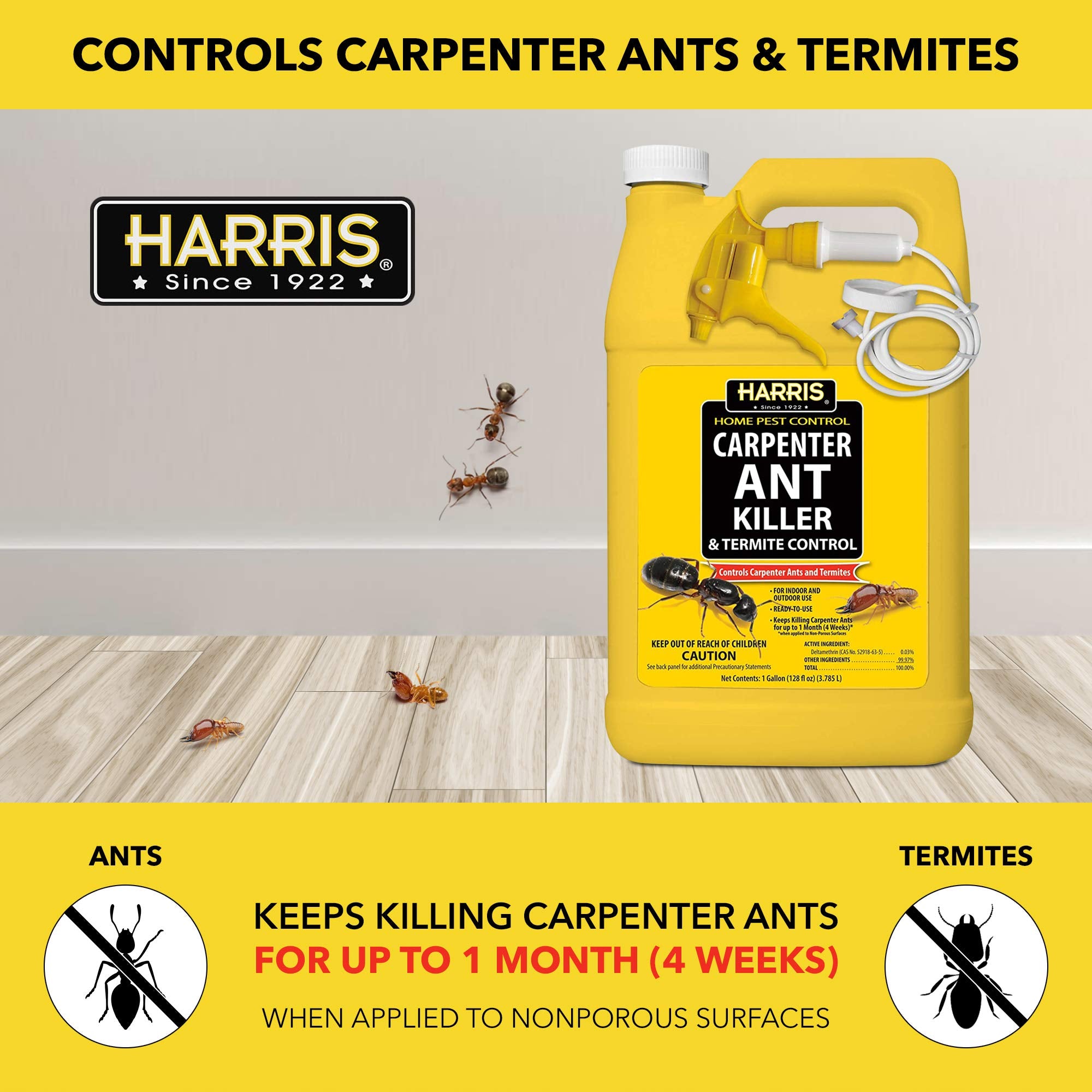HARRIS Carpenter Ant Killer 128 fl oz spray side view