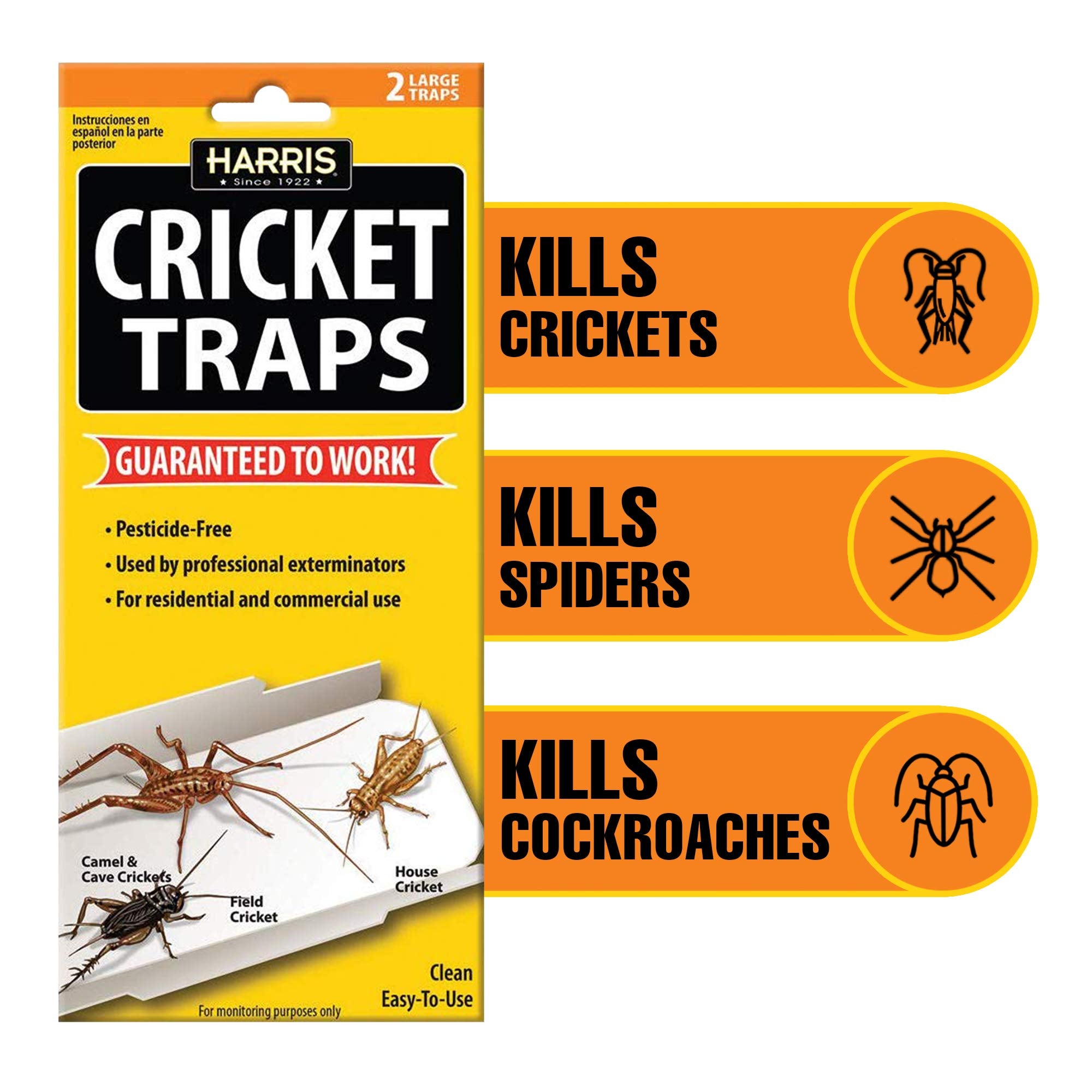 HARRIS Cricket Glue Trap placed discreetly under furniture