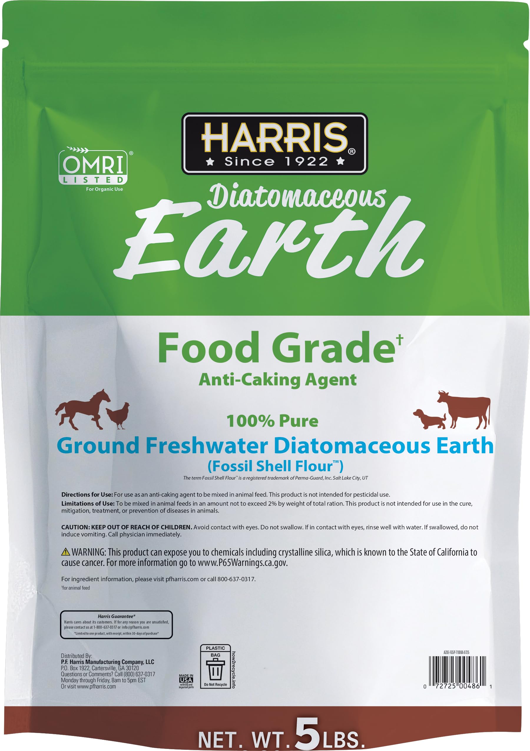 HARRIS Diatomaceous Earth in application with powder duster
