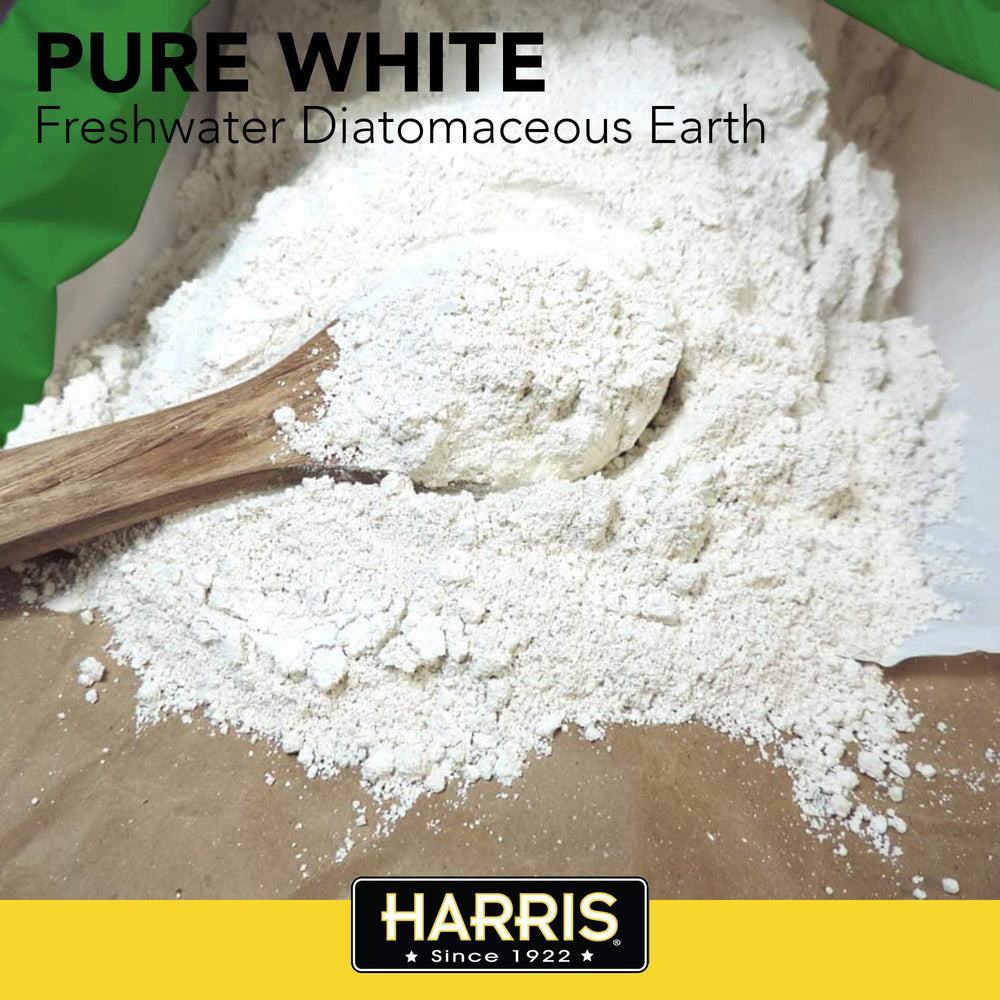 HARRIS Diatomaceous Earth powder duster included in the packaging