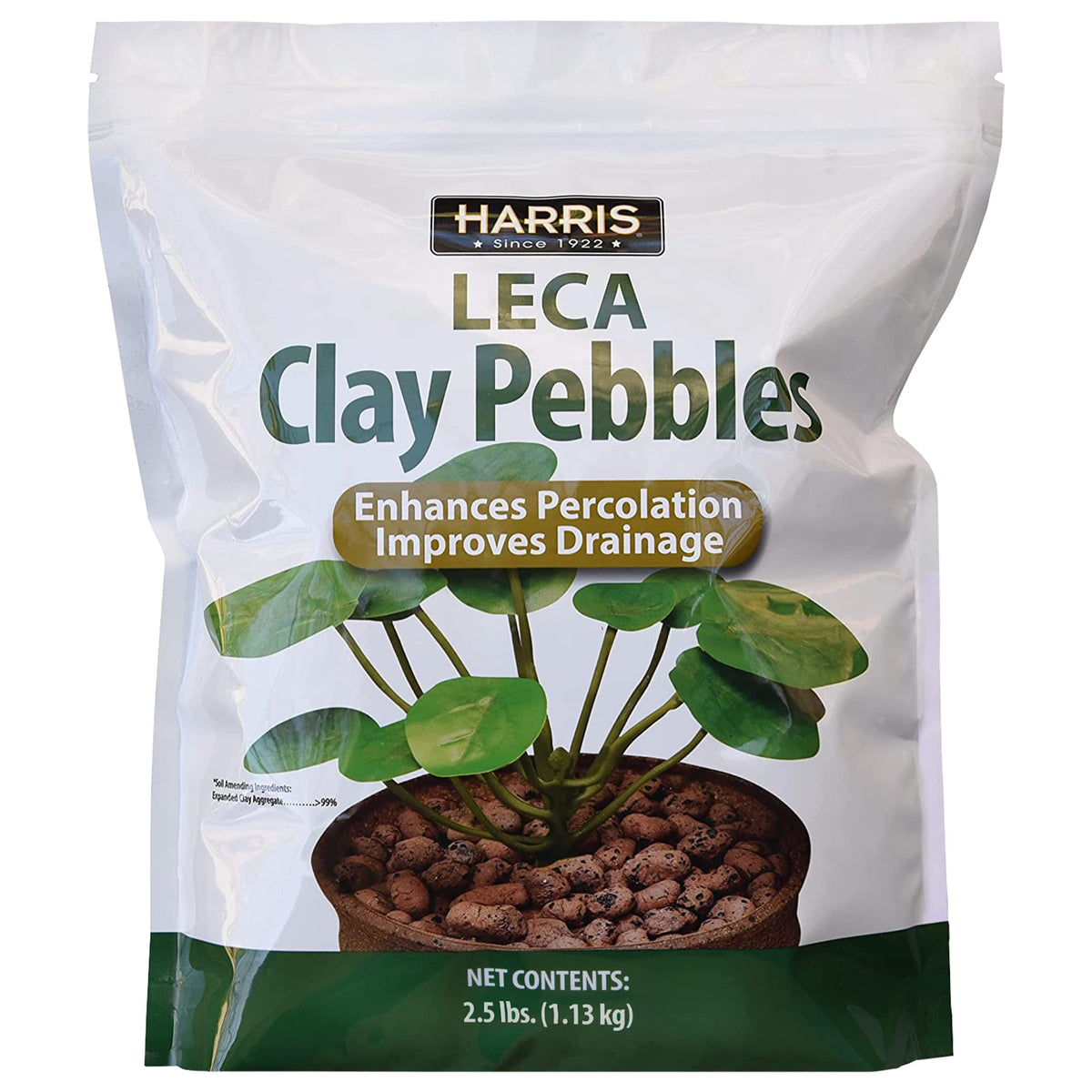 HARRIS LECA clay pebbles 2.5lbs package front view