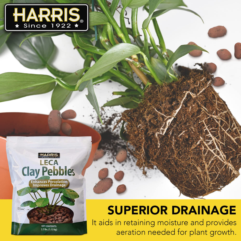 HARRIS LECA clay pebbles in hydroponic system