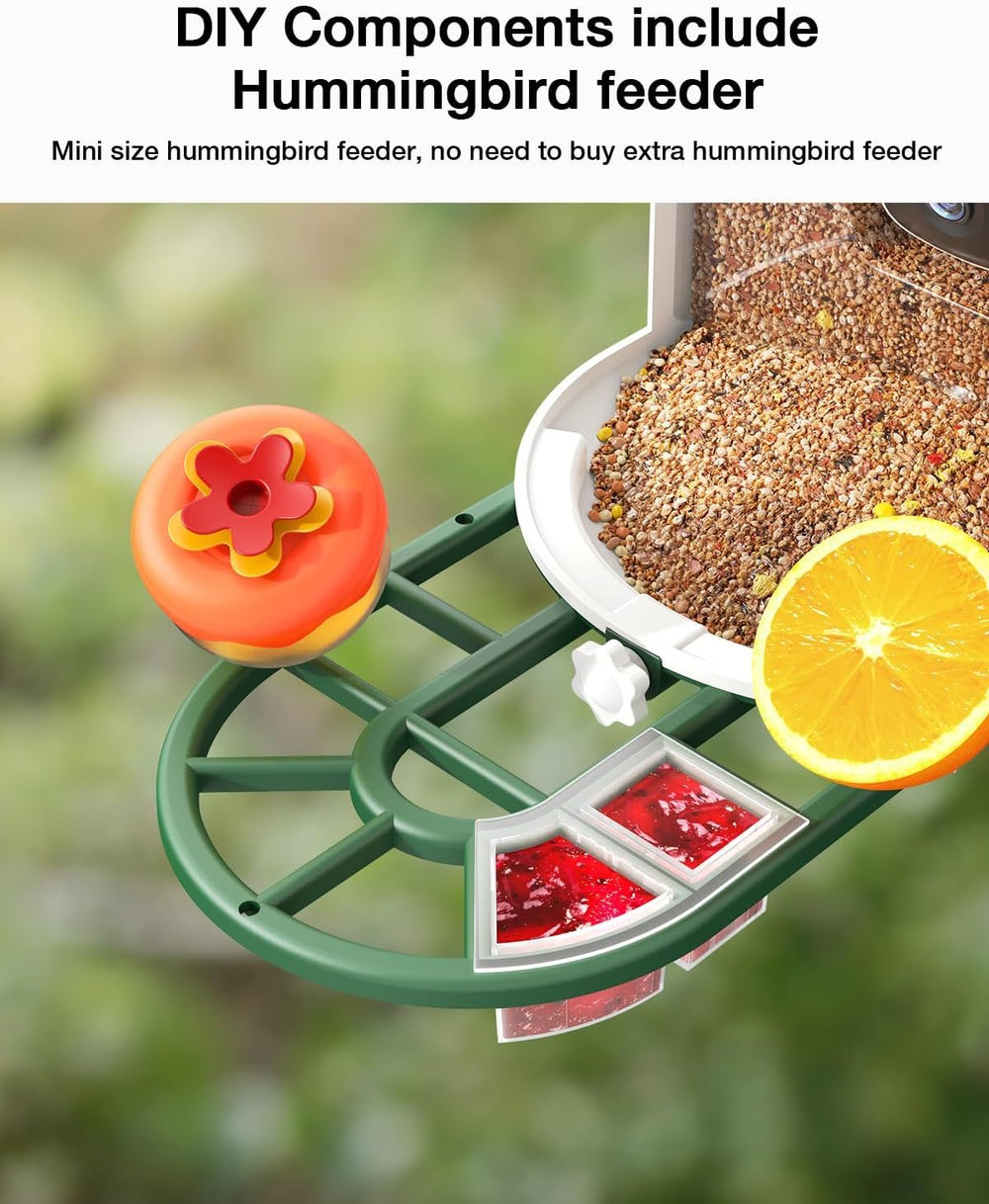 HARYMOR Bird Feeder in outdoor garden setting
