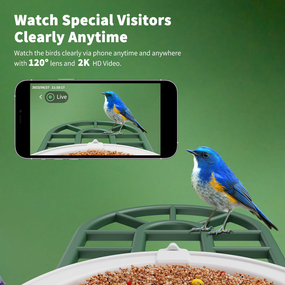 HARYMOR Smart Bird Feeder with app interface