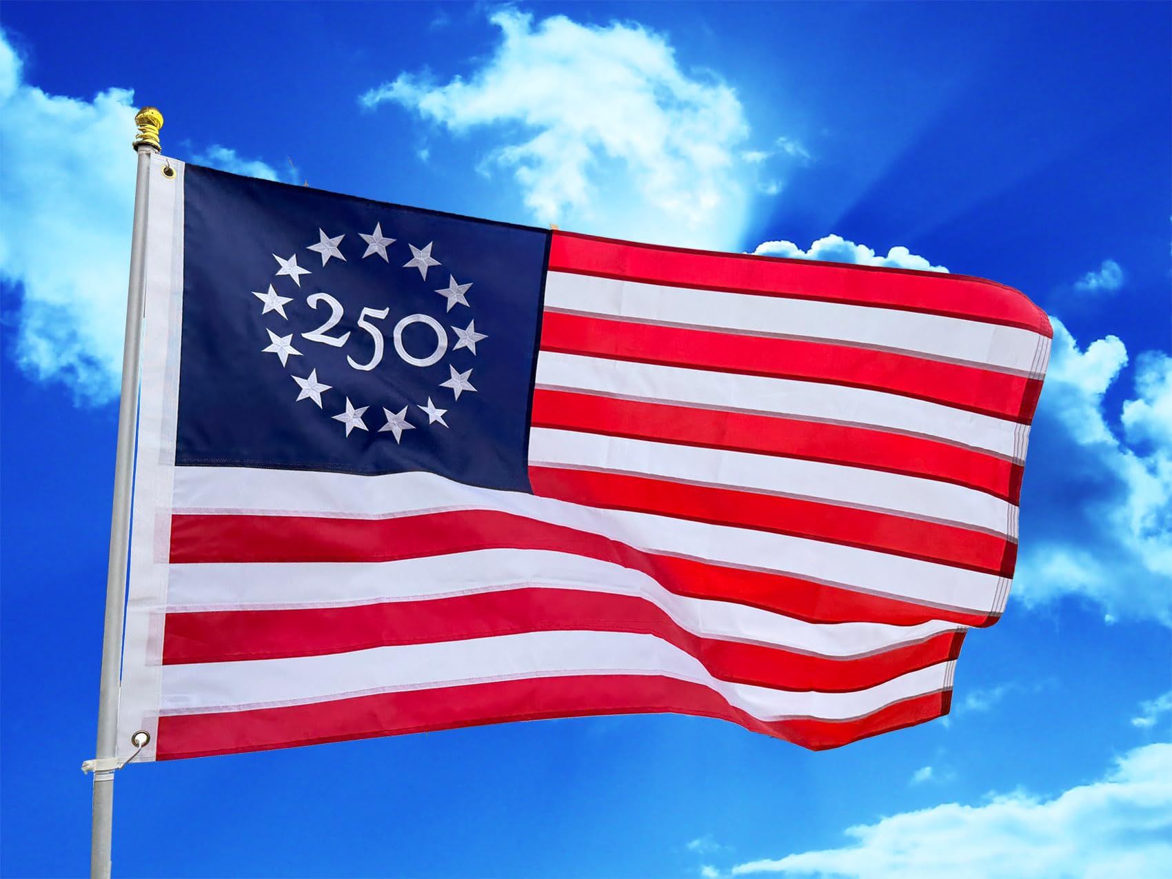 HASRLWINS flag displayed as wall decor indoors