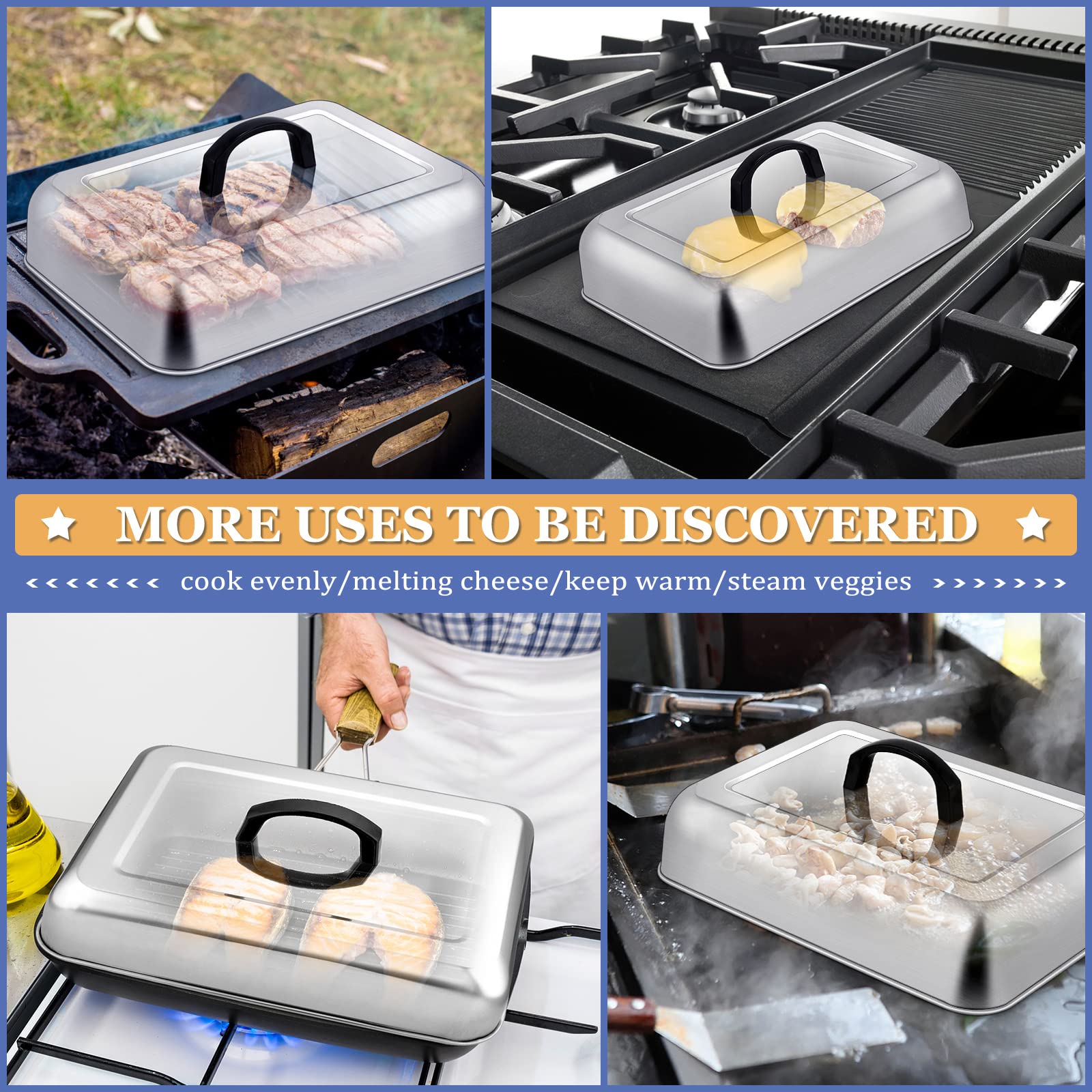 HaSteeL Cheese Melting Dome set in packaging