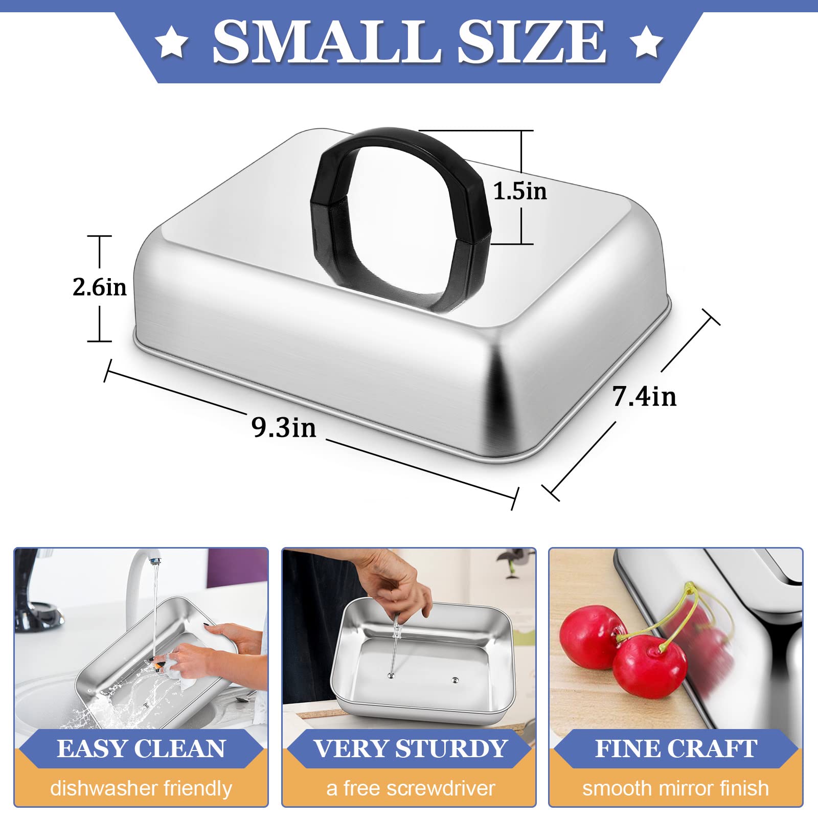 HaSteeL Cheese Melting Dome set on a grill
