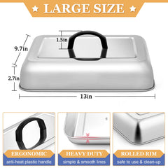 HaSteeL Cheese Melting Dome Small 9.3-inch side view