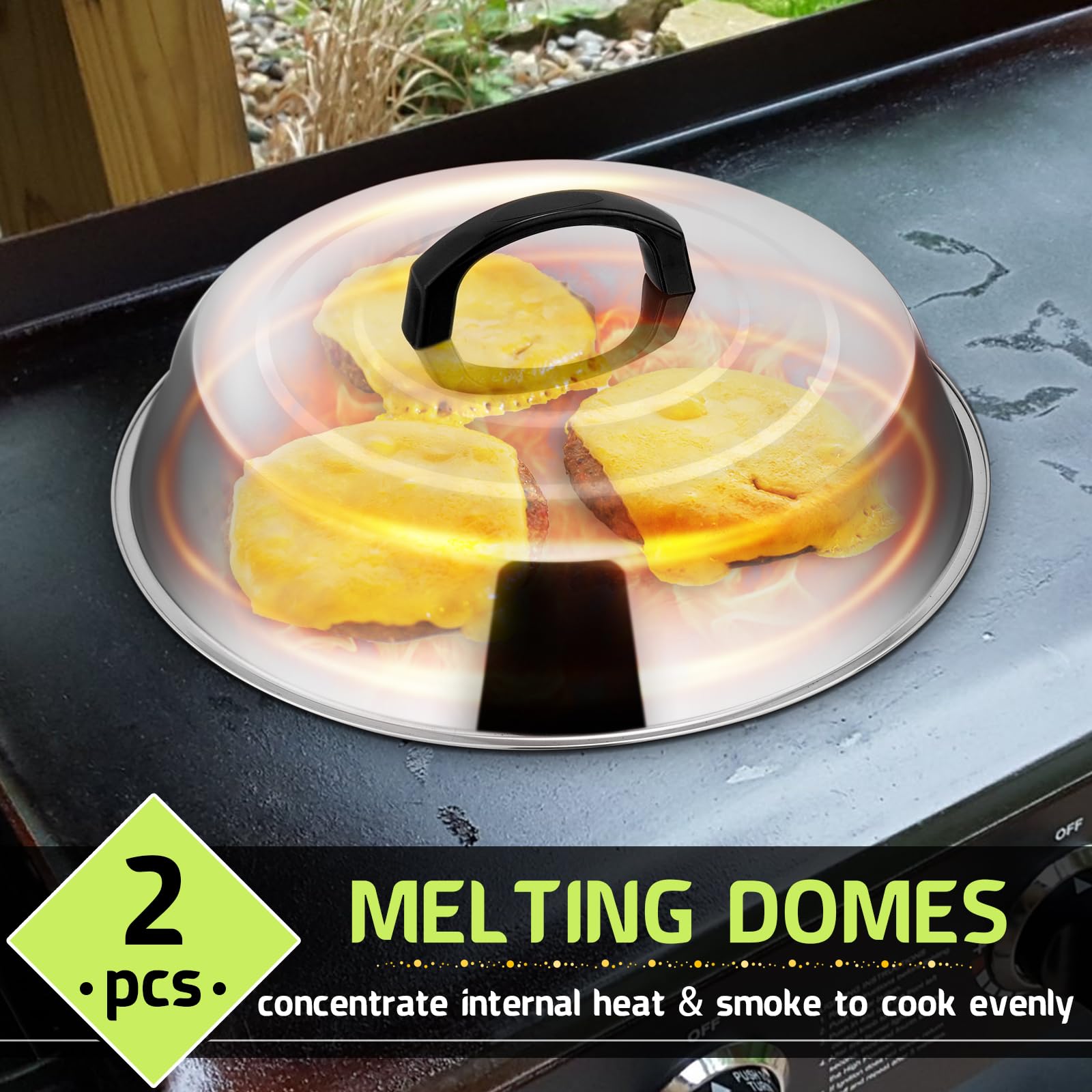 HaSteeL melting dome set displayed on a kitchen counter