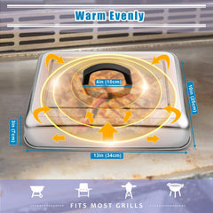 HaSteeL Melting Dome with vegetables steaming underneath