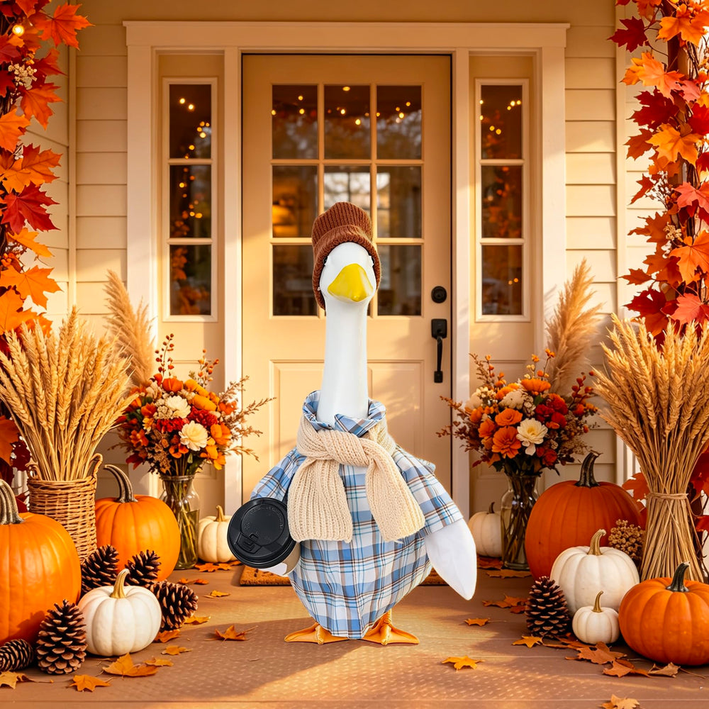 Hat and scarf included in FYSUIMU goose outfit set
