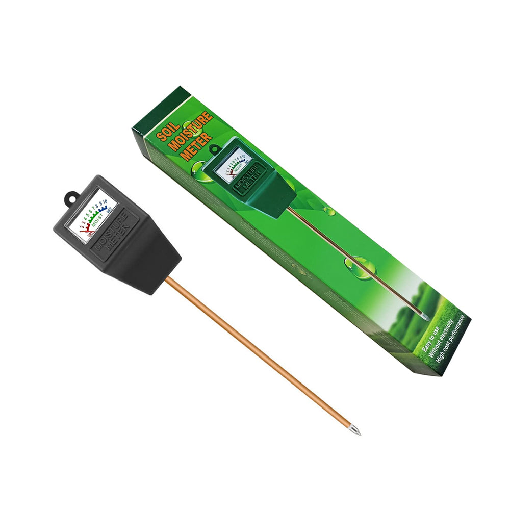 Hathdia Soil Moisture Meter probe inserted in soil