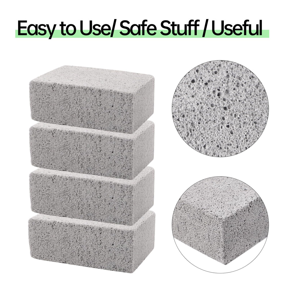 HATOKU pumice stones arranged in a cleaning setup