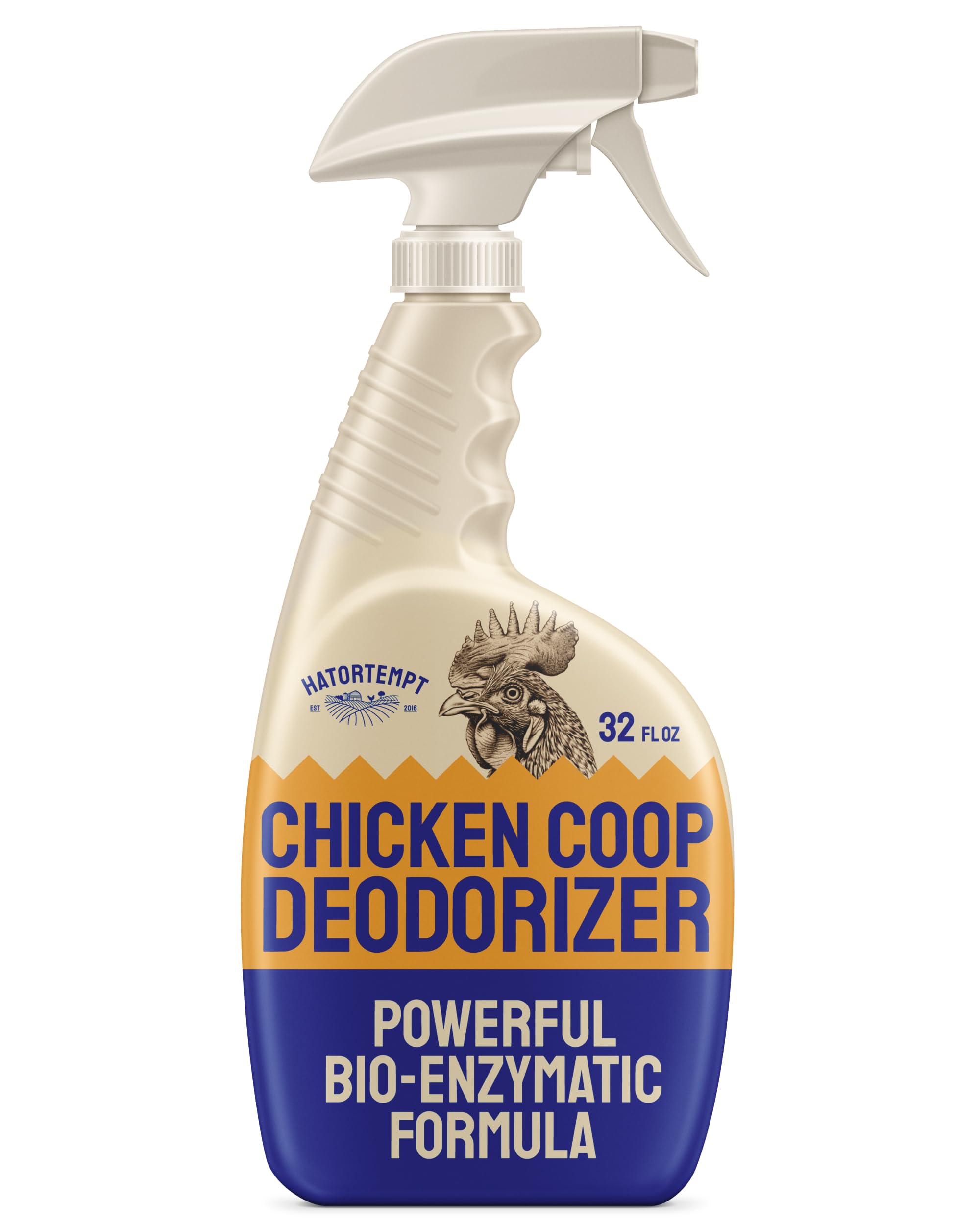 Hatortempt Chicken Coop Deodorizer 32 fl oz spray bottle front view