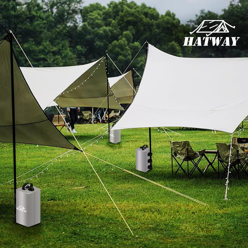 Hatway Canopy Weights demonstrating easy installation