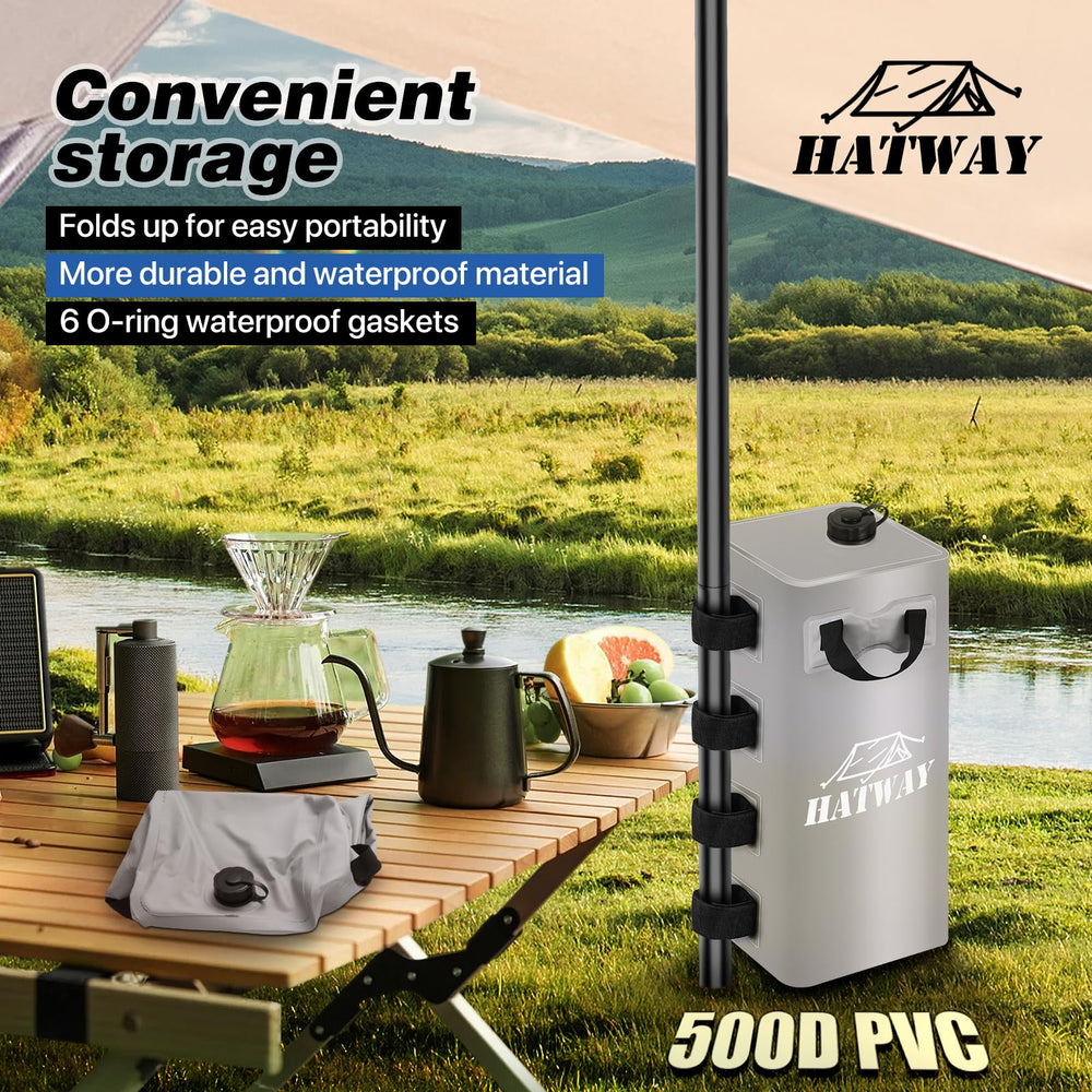 Hatway Canopy Weights filled with water
