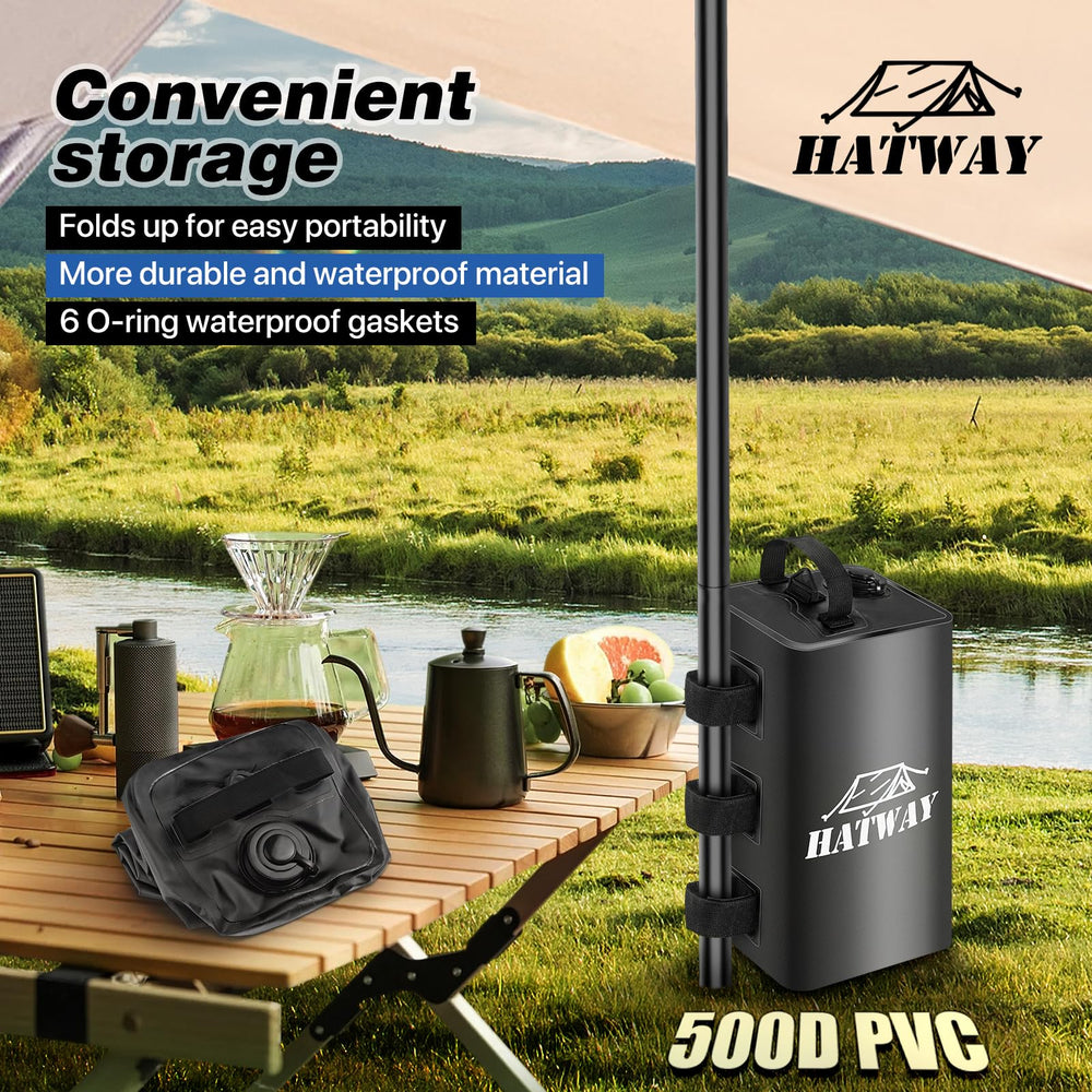 Hatway Canopy Weights filled with water for stability
